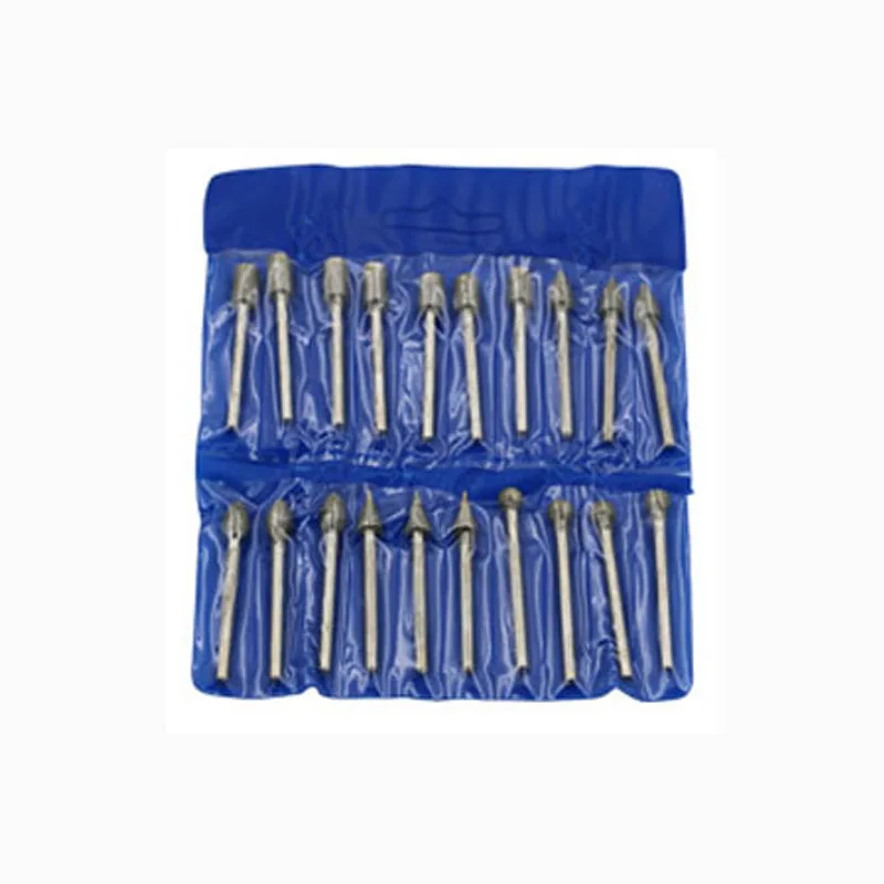 

20/Pcs 3mm Grinding Cutting Head Drill Bits Shank Diamond Dremel Rotary Carving Polishing Tool Sets