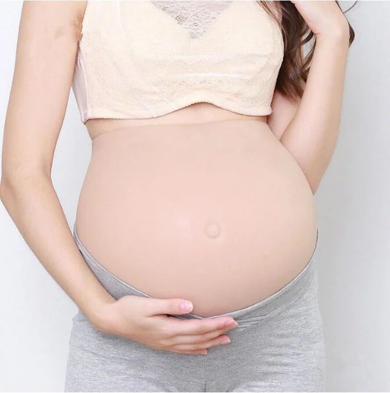 2020 мягкий силиконовый живот ложный беременный животик Pregancy Twins 8 10 месяцев 3500