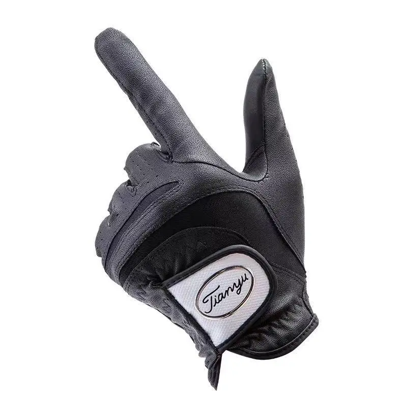 

2021 golf gloves imported lambskin men's leather single left and right hand breathable non-slip gloves