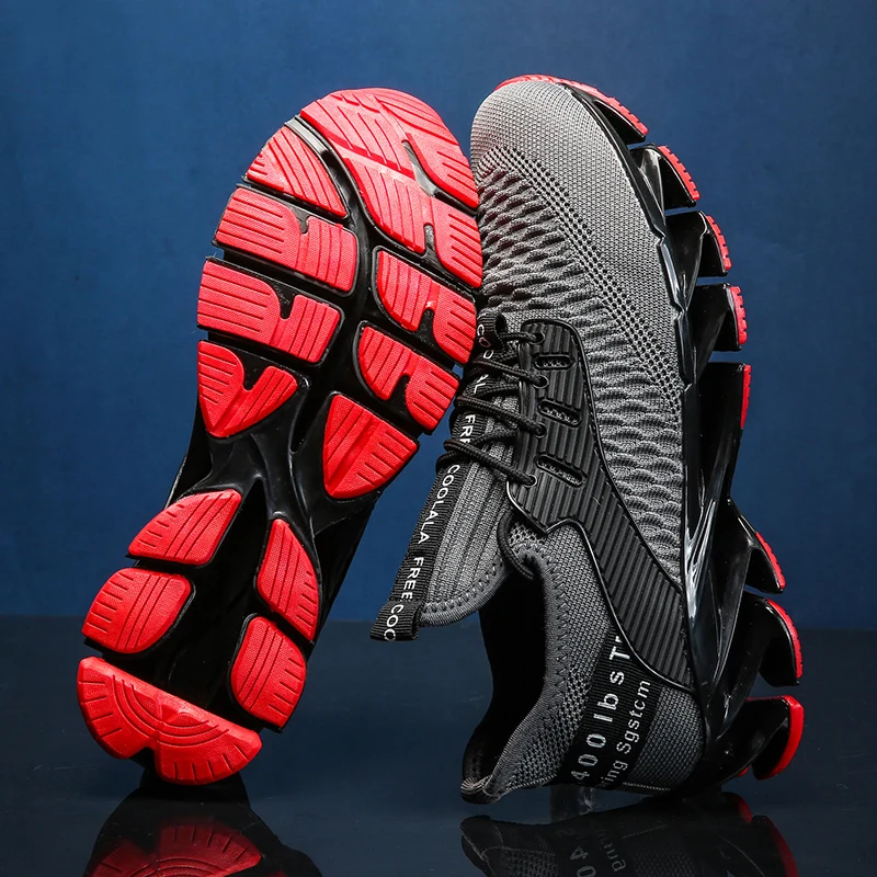 New Cushion Running Shoes for Men Mesh Sneakers Upgraded Soft Deodorant Insole Sports Athletic Training Jogging Shoes Zapatilla