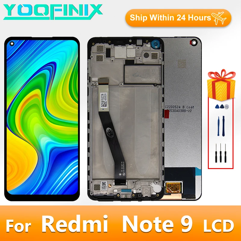 

ЖК-дисплей 6,53 "для Xiaomi Redmi Note 9, дигитайзер сенсорного экрана для Redmi 10X, 4G, M2003J15SC, запасные части, оригинал
