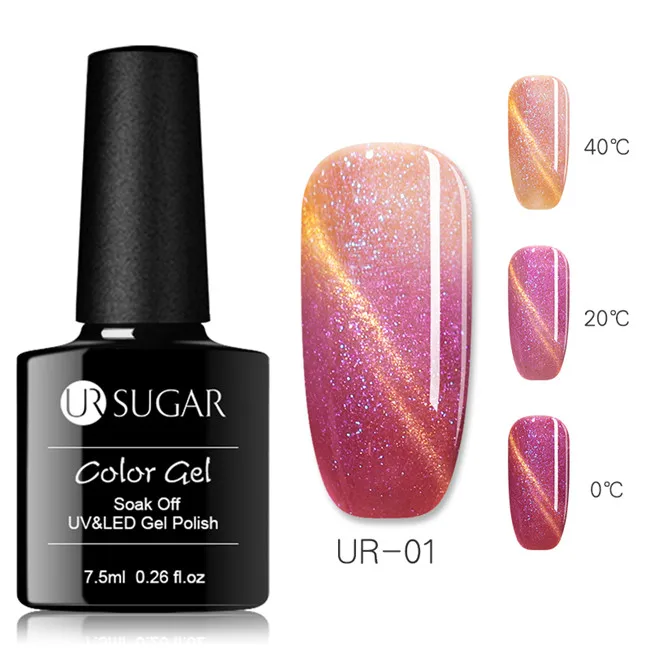 49 Ur Sugar 9D кошачий глаз УФ-гель для ногтей голографический блеск 5D магнитный гель лак замачиваемый УФ светодиодный Полупостоянный лак для ногтей - Цвет: 49