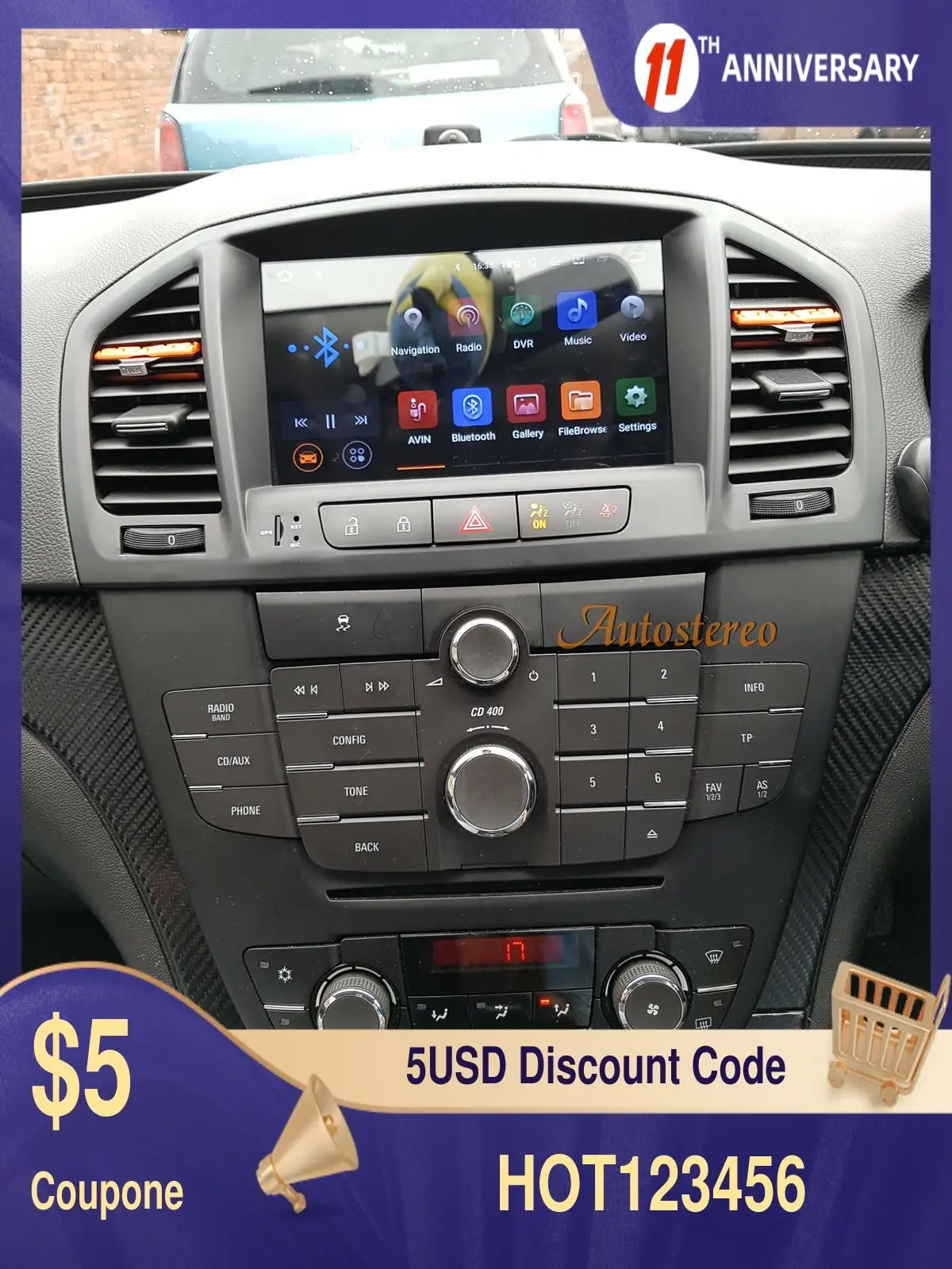 

For Opel Insignia 2008-2013 Android 10.0 Wireless Carplay Car DVD Player GPS Navigation Auto Stereo Multimedia Player Radio Tape