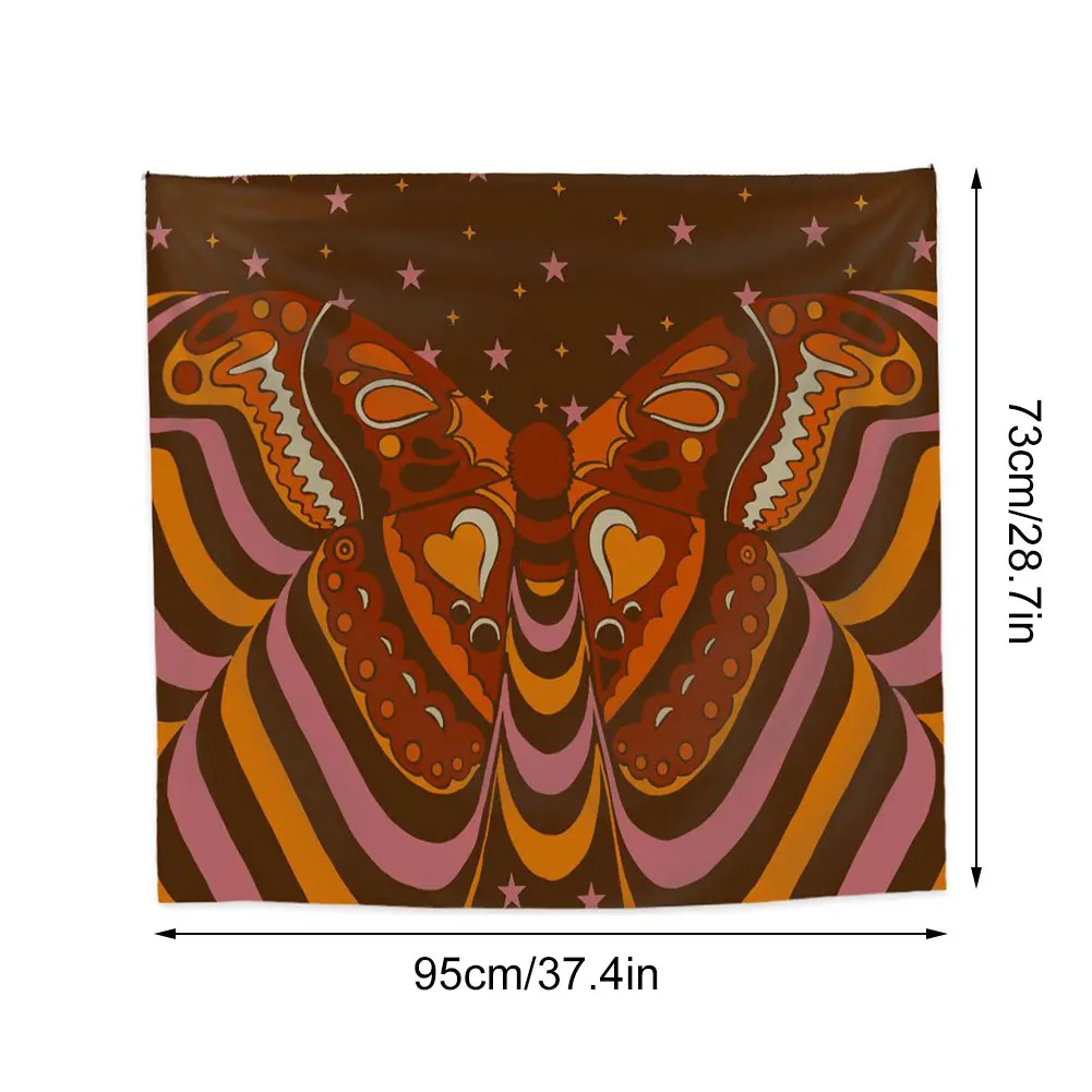 

Butterfly Tapestry Wall Hanging Decor Vintage Wall Blanket Art Craft Ornaments Home Living Room Bohemian Decoration Tapestries