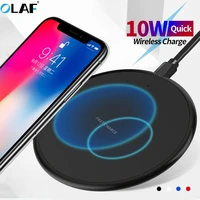 10W Fast Wireless Charger For iphone Plus Wireless Charging Pad For Samsung S10 Huawei P30 Pro Phone Charger Adapter