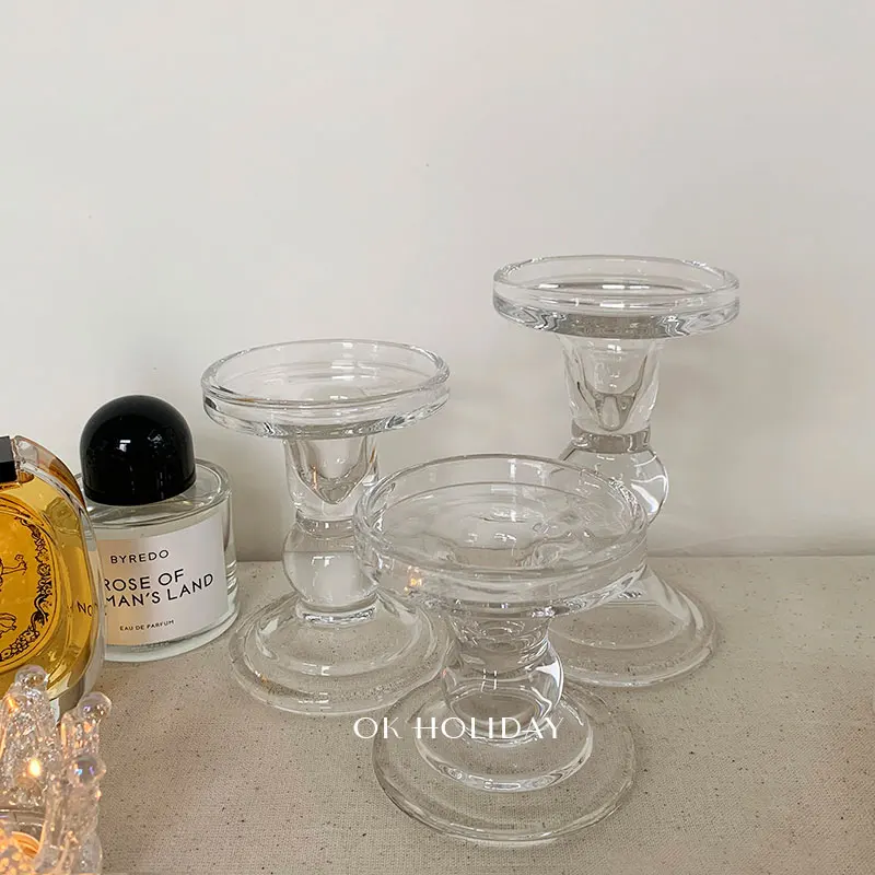 Свадебный Рождественский подсвечник современный марокканский стеклянный