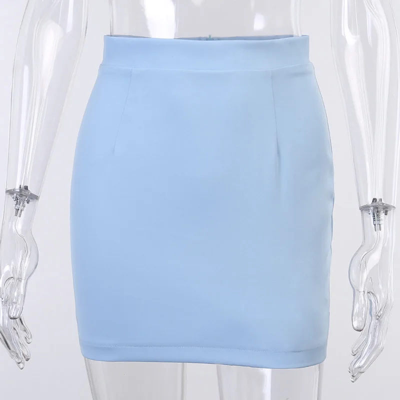 

2020 New Fashion Sexy Solid Women Western Style Clothes Notched Double Breasted Full Sleeve Patchwork Package Hip Mini Skirt