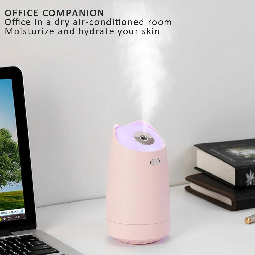 USB Humidifier 280ml Mini Portable With Colorful LED Night Ligh For Home Office Room Mist Maker Humidification Gift | Дом и сад