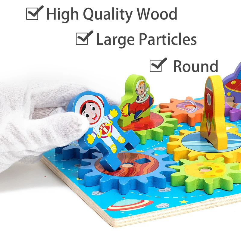 Обучающие деревянные игрушки Монтессори для детей Экипировка головоломка