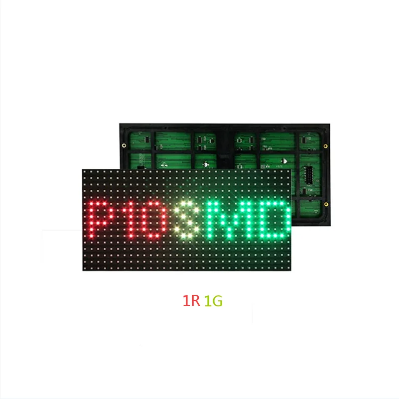

P10 SMD 320*160mm 32*16 Pixels 1R1G Dual Color Semi-Outdoor LED Display Module