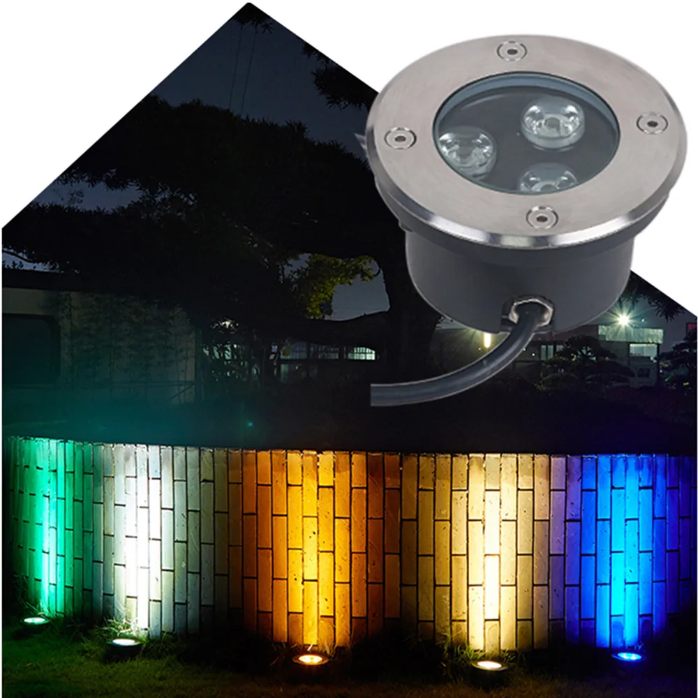 Светодиодный напольный светильник IP67 Водонепроницаемый 3 Вт/5 Вт/6 Вт 85 265 в