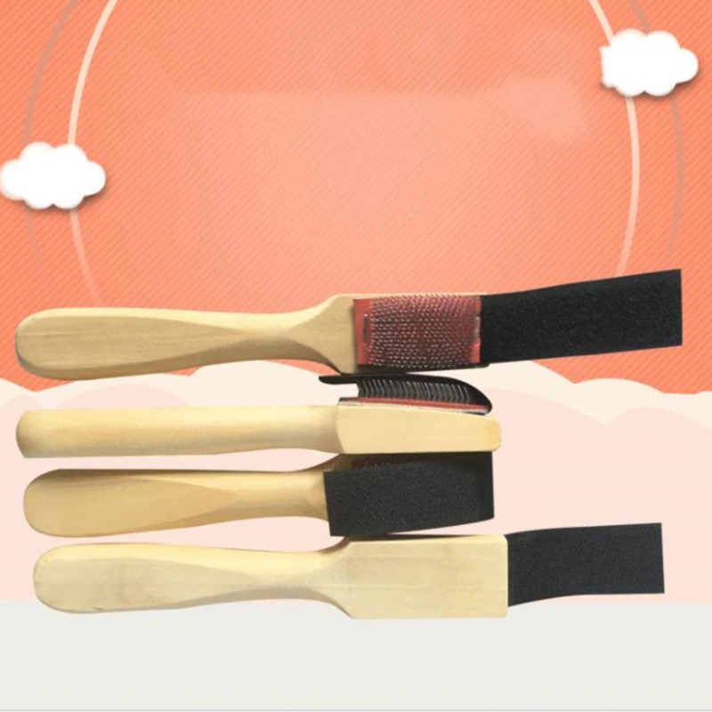 Wood Suede Sole Wire Shoe Brush Cleaners Ballet Dance Shoes Cleaning Brushes For Footwear | Дом и сад