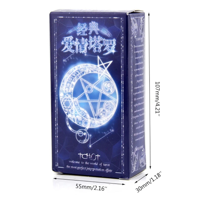 

Classic Love Tarot with Guidebook Party Board Game Playing Card Divination Fate Love Tarot 78 Cards Deck
