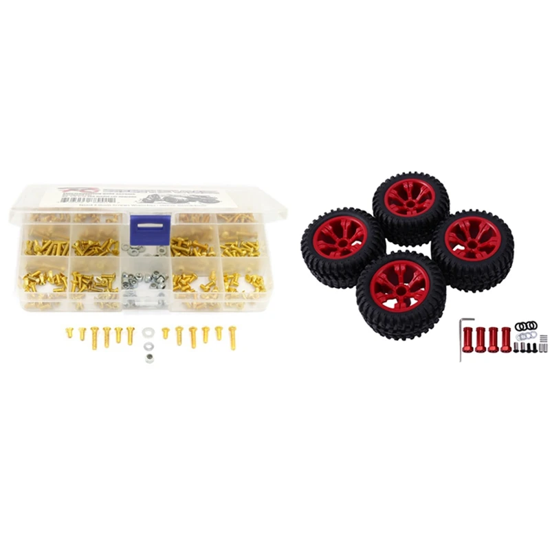 

Широкая шина для колес с удлиненным адаптером 12 мм, красная с металлическими винтами M3