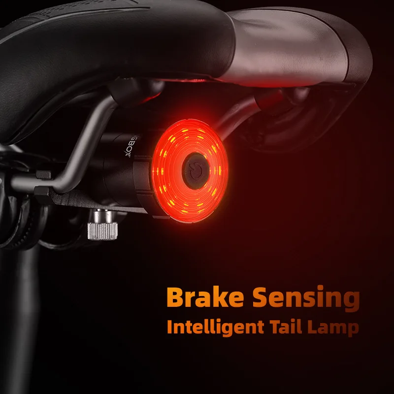 Велосипедный задний фонарь Интеллектуальный тормозной индукционный зарядка
