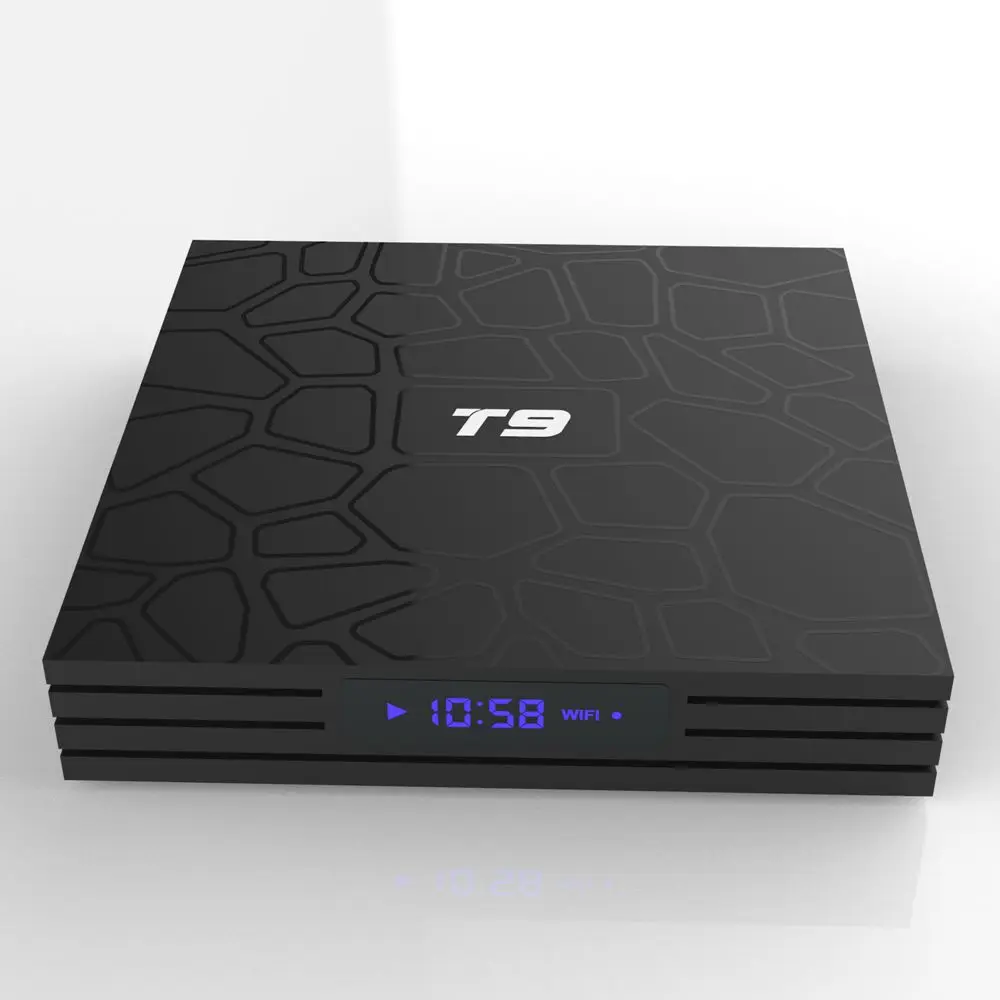 ТВ-приставка с Bluetooth T9 3318 двойной Wi-Fi сетевой плеер Android 9 0 2 ГБ 16 ГБ/4 32 64 |