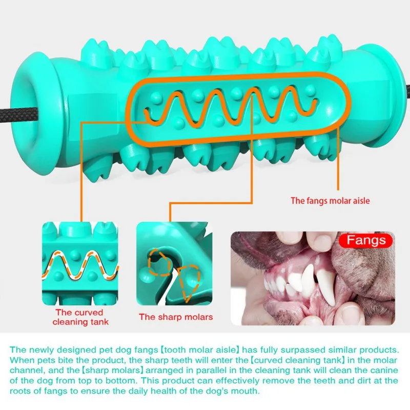 

Pet Dog Pull Dumbbells With Bite Clean Tooth Grinding Teeth