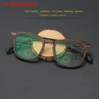 Деревянные Асимметричные Мультифокальные Прогрессивные бифокальные очки для чтения с умным зумом, высококачественные очки для дальнозоркости и гиперметропии