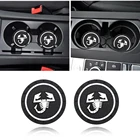 Автомобильный подстаканник, нескользящая подставка, коврик, внутреннее украшение для Fiat abarth 500 500L 124 Spider Coupe Panda Doblo Tipo Styling