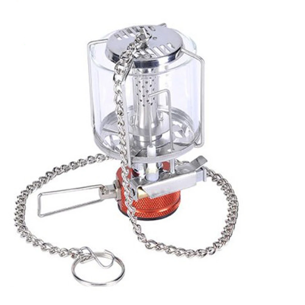

Mini Portable Camping Lantern Gas Light Tent Lamp Torch Hanging Glass Lamp Outdoor Tools