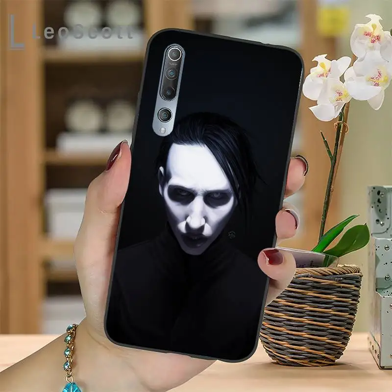 

Marilyn Manson Phone Case For Xiaomi mi Redmi note 7 8t 9 9t 9s 8 10 10t 11 pro lite K20 max 3