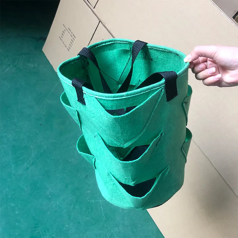 3 галлона сажалка для клубники ткань клубника посадки мешок дышащая горшок с