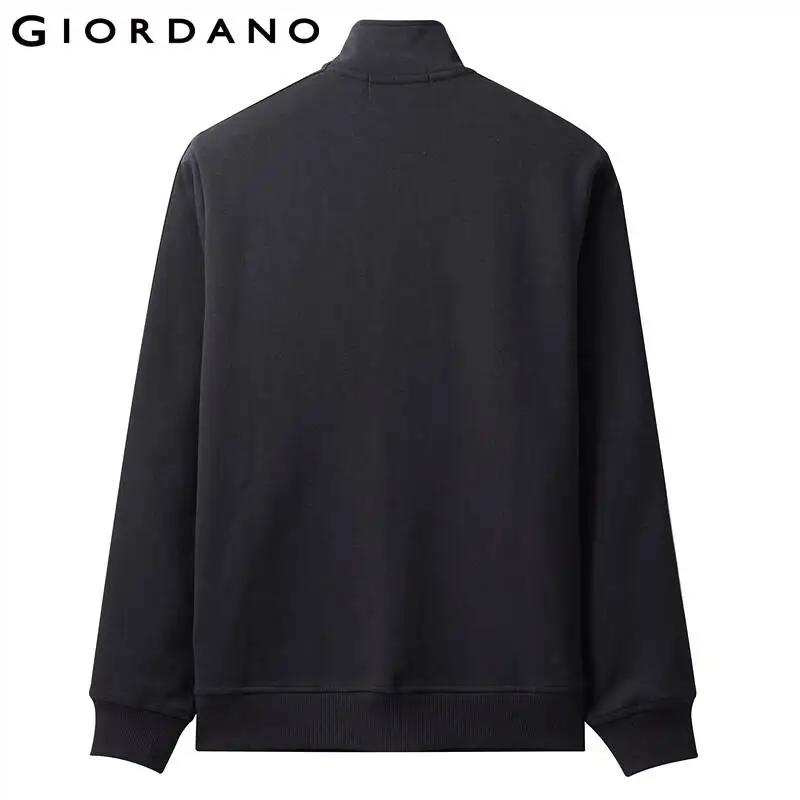 Giordano мужской свитшот бомбер на молнии из двухсторонней ткани с печатной надписью dare you dream на плечах,выполнен в двух цветовых решениях