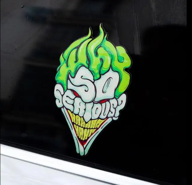 Светоотражающие джокер так серьезно под названием нана забавные стикеры