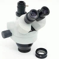 fyscope 7x 90x simul focal trinocular zoom stereo microscope head video digital microscope body