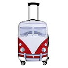 Винтажный чехол для багажа с рисунком автобуса фургона, водонепроницаемый чемодан с 3D Дизайном в стиле хиппи, чемодан с защитой от грязи, чехлы на колесиках для 18-32 дюймов