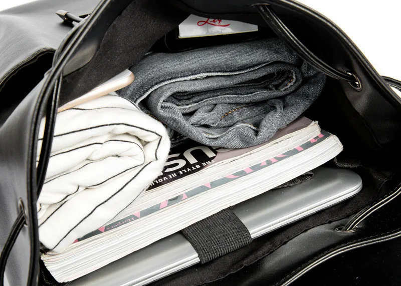 Высококачественный мужской рюкзак из искусственной кожи брендовый для ноутбука