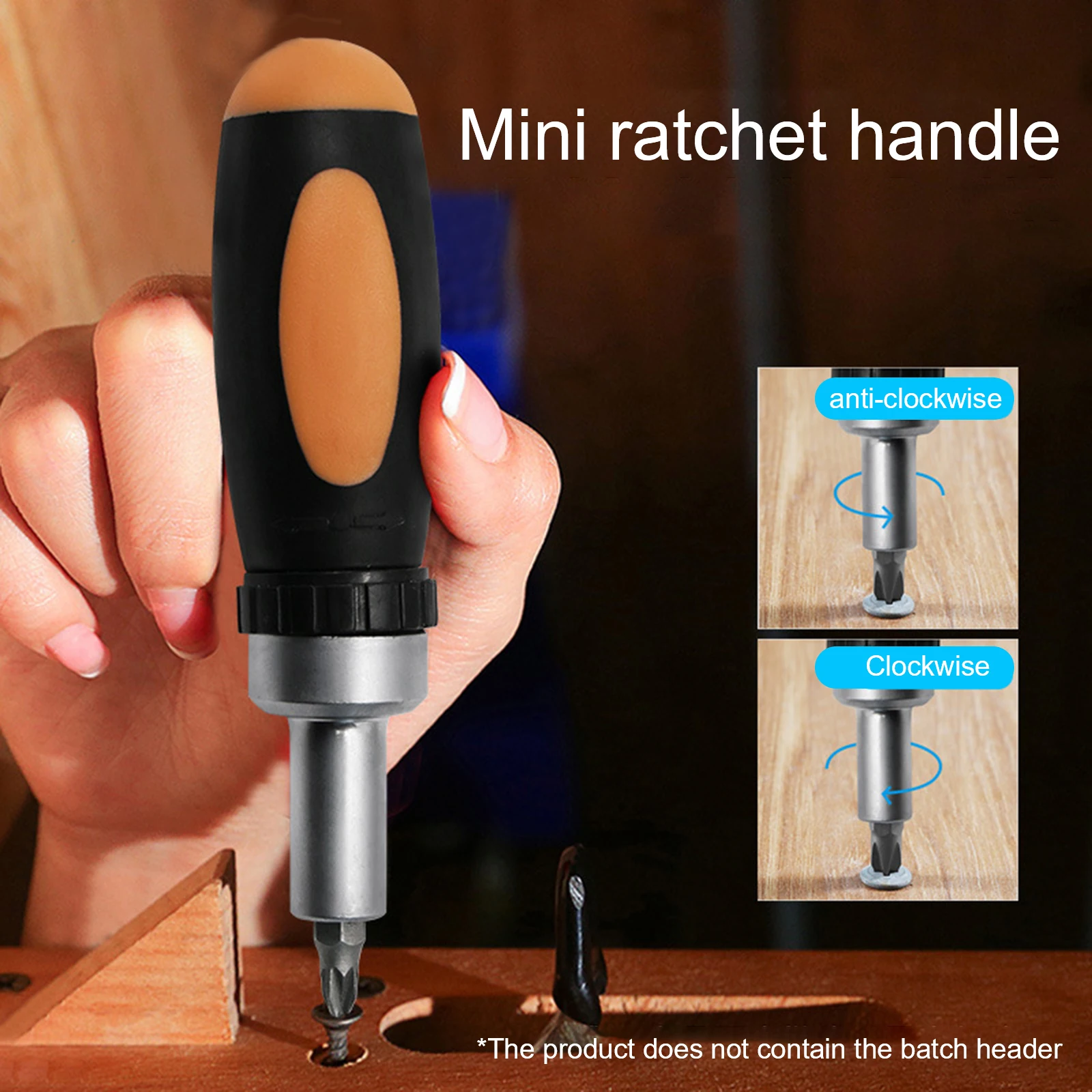 

Carbon Steel Ratchet Spanner Screwdriver Handle Ratchet Wrench Screwdriver Hand Tools 6.35mm Quick Socket Wrench Tools