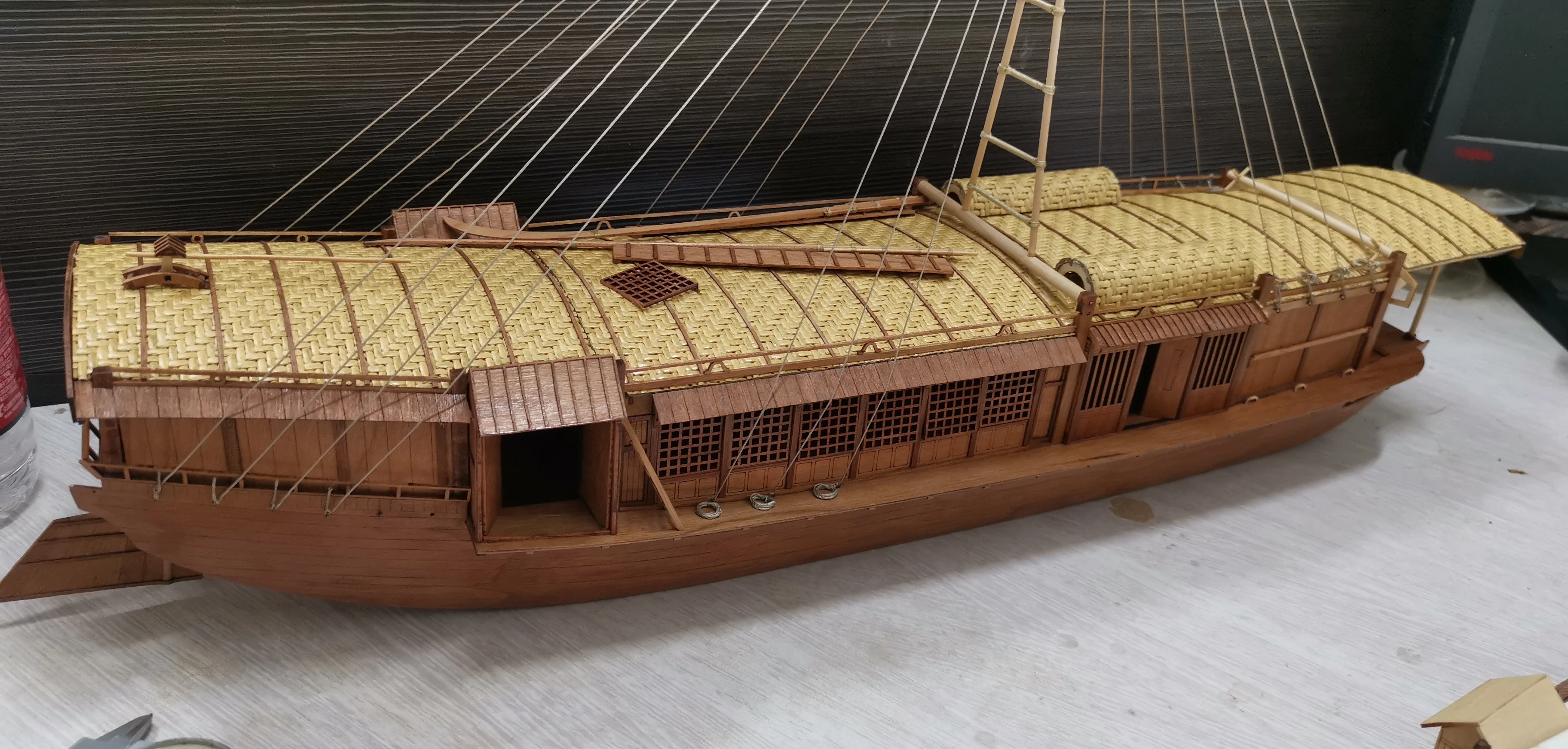 Вишневое дерево версия комплект модели корабля s весы 1/50 Qingming Shanghe Tuo речной пассажирский комплект модели корабля