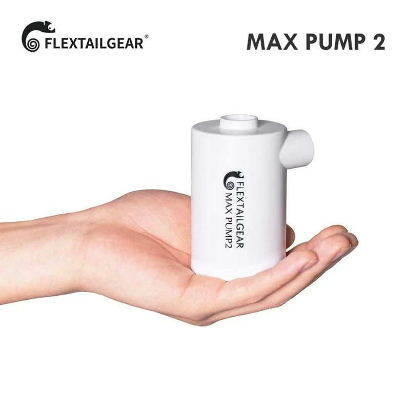 FLEXTAILGEAR Max Pump 2 Ultralight USB Rechargeable Waterproof Air Pump Inflate Deflate for Swimming Ring Camping Pad Mattress
