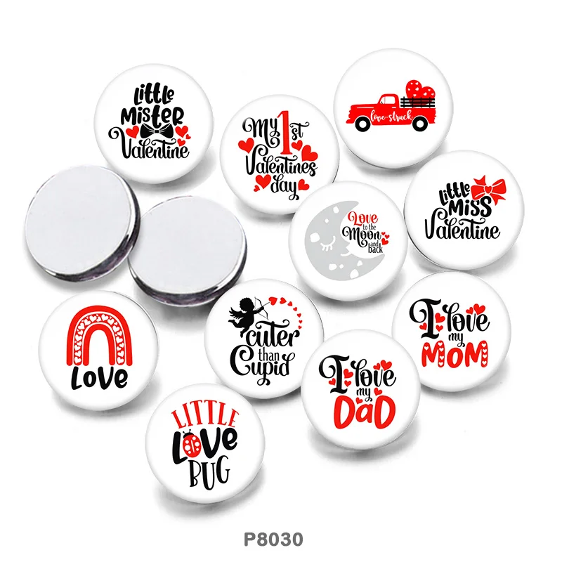 

love 12mm/18mm/20mm/25mm/30mm Round Glass Cabochon Flat Back Making Findings P8030