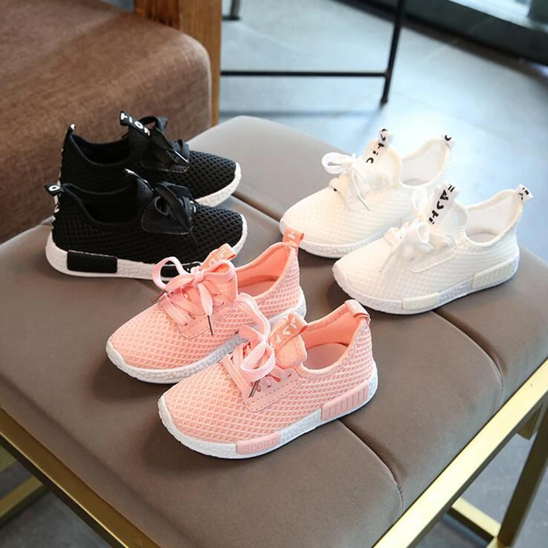 Новинка Сезон весна-осень Детская обувь 2018 Модные сетчатые Повседневные детские