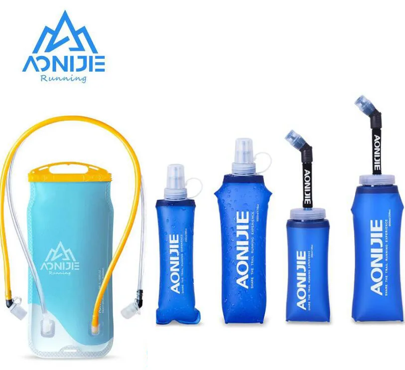 Складная Силиконовая бутылка для воды AONIJIE 1 шт. путешествий спорта бега