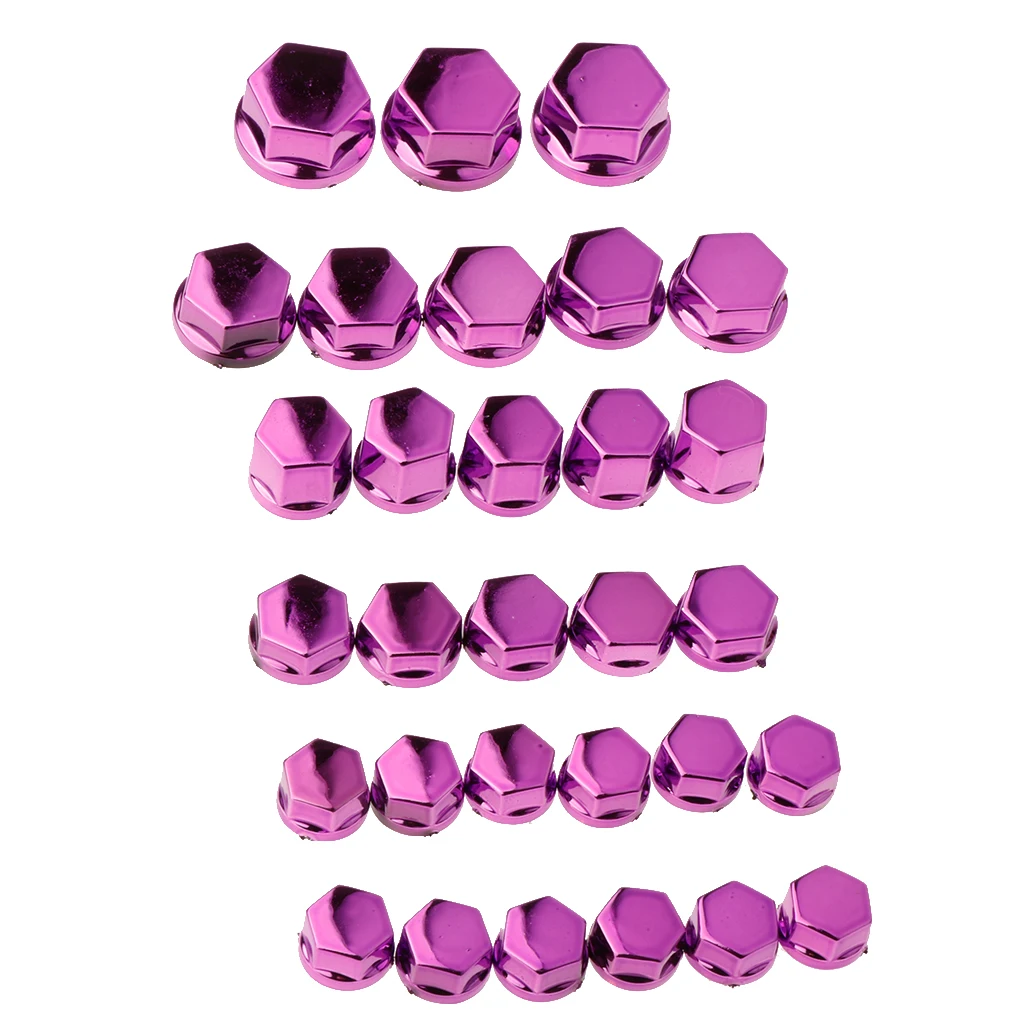 30 Pcs Practical Motorcycle Hex Socket Bolt Screw Nut Head Cover Cap Trim For Yamaha Honda Suzuki Etc | Автомобили и мотоциклы