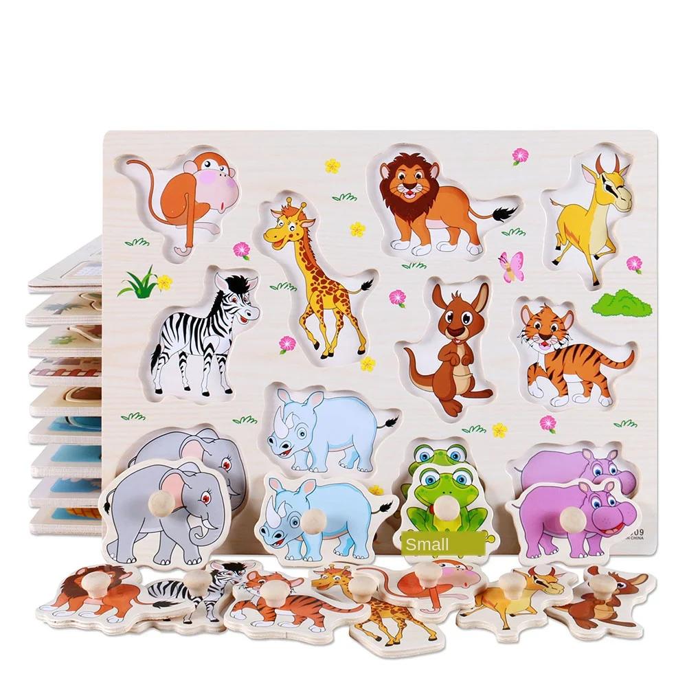 Детская обучающая игрушка Монтессори деревянная доска головоломка для раннего