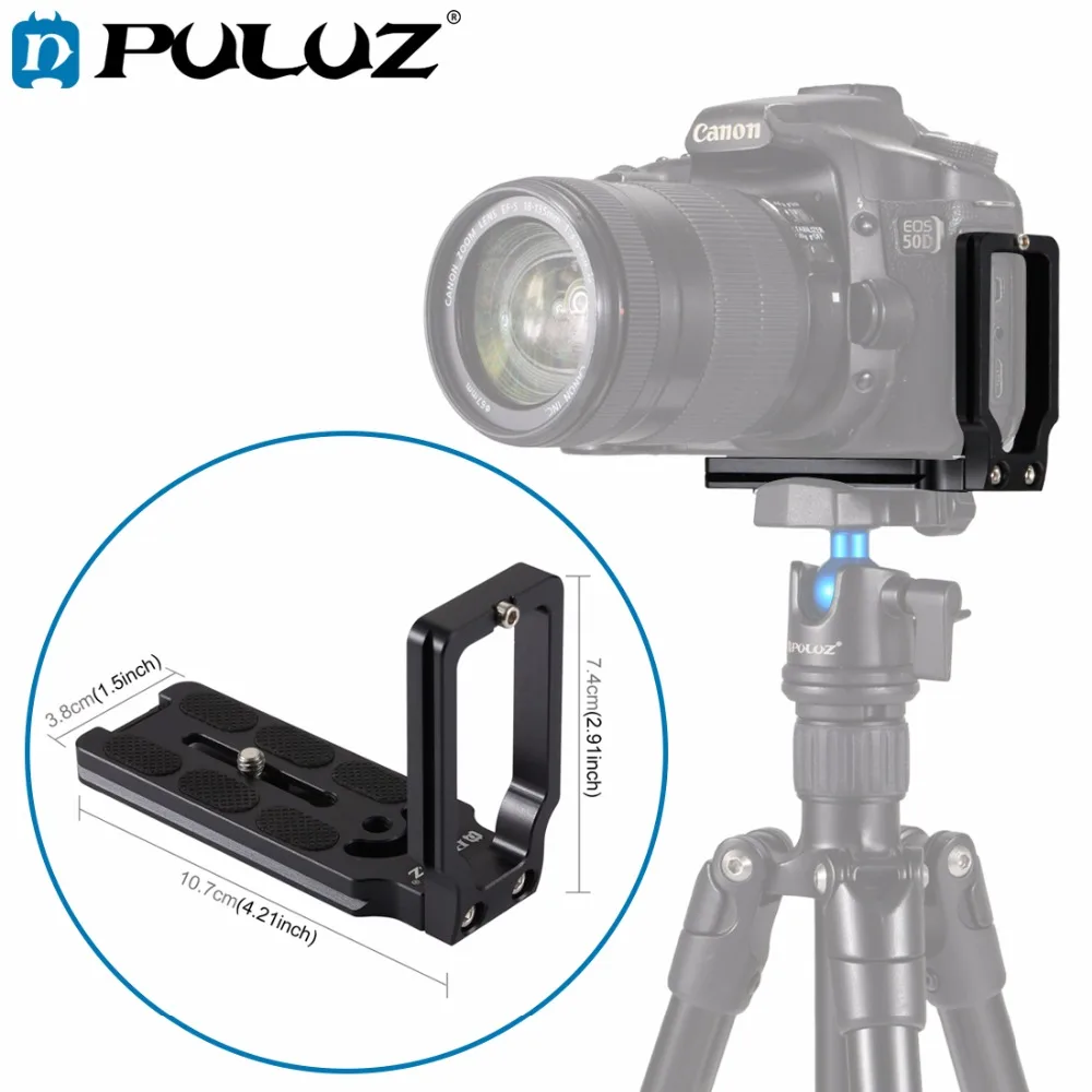 PULUZ 1/4 ''винт быстроразъемный l образный держатель кронштейна рукоятка