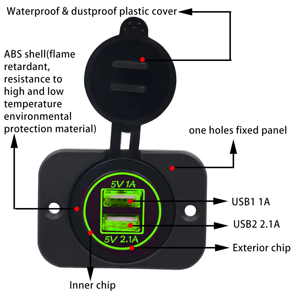 CARPRIE автомобильные Сменные устройства горячая Распродажа 5 в 3 1 А двойное USB