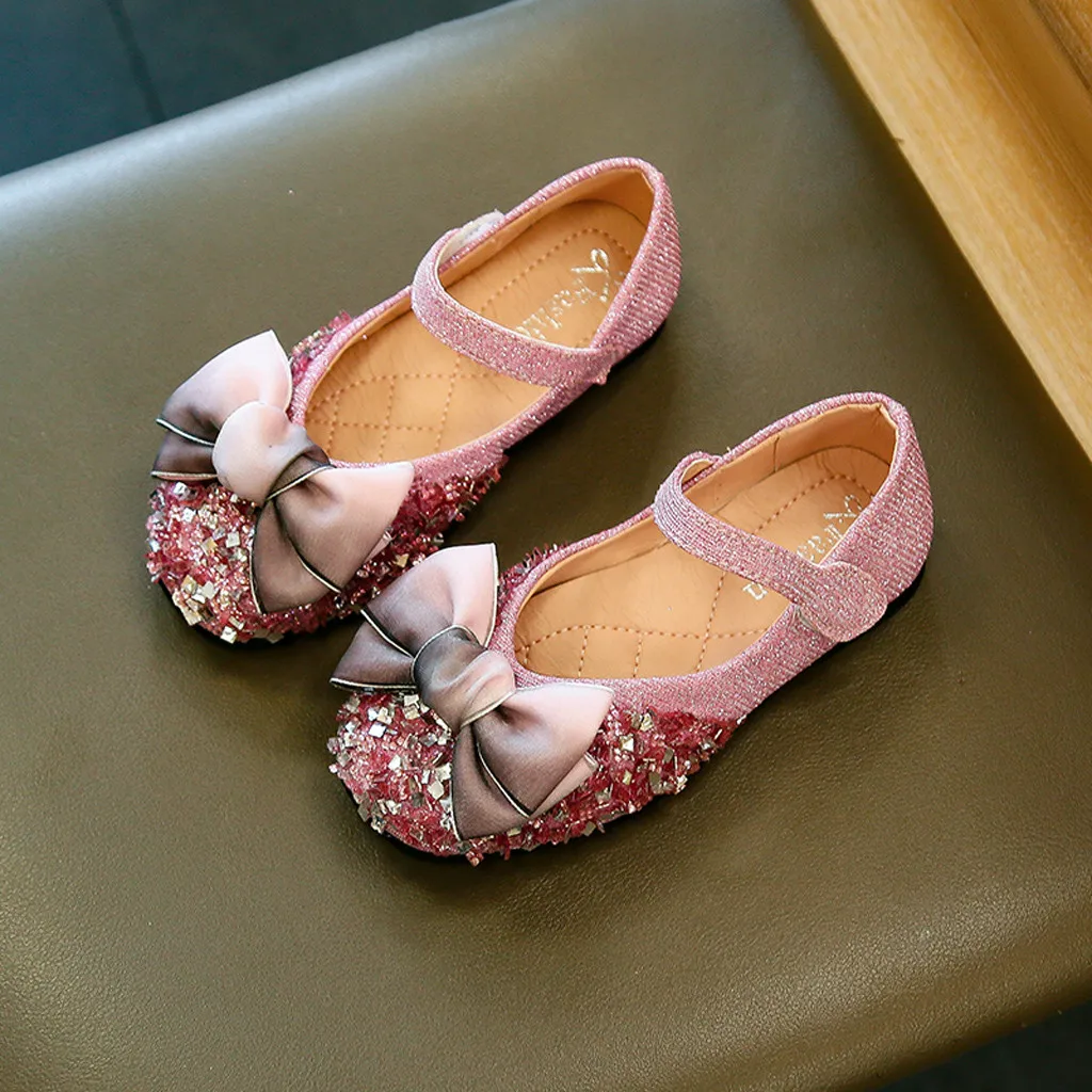 Обувь для девочек платье принцессы маленьких Для спортивная обувь с бантом