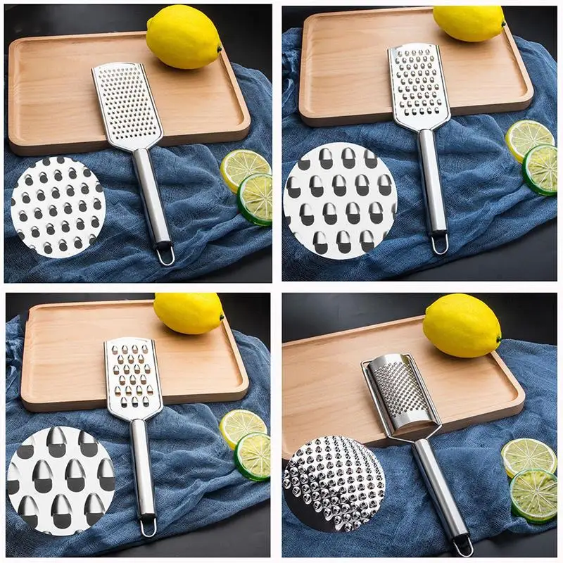 

Stainless Steel Handheld Cheese Grater Multi-Purpose Kitchen Food Graters For Cheese Chocolate Butter Fruit Vegetable