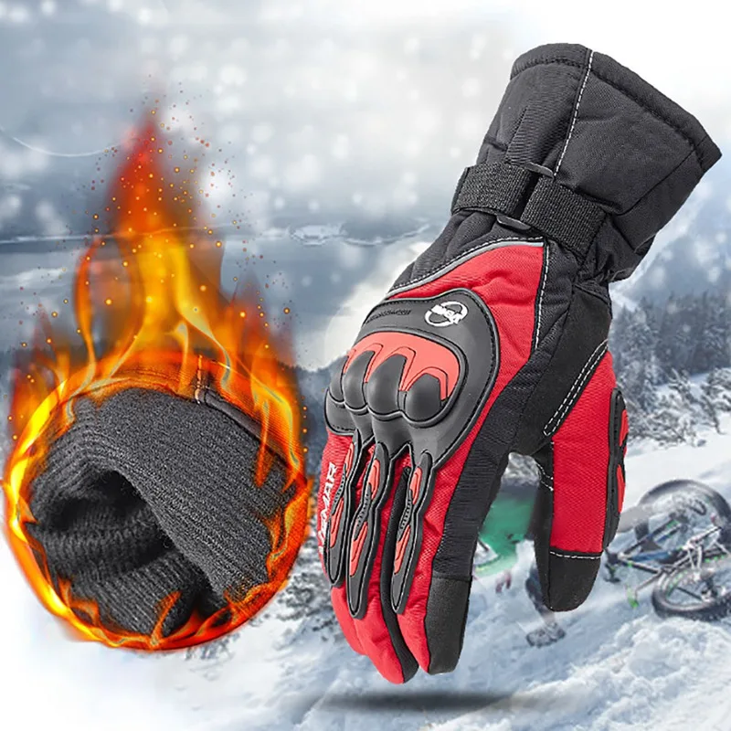 

Cycling Gloves Full Finger Waterproof Windproof Touchscreen Thermal Outdoor Winter Motorcycle Riding Handwear For Outdoor sports