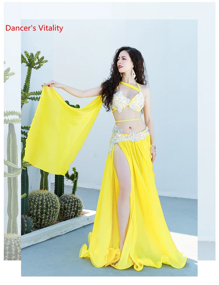 

New Belly Dance Performance Clothes Group Competition Stage Bellydancing Suit Dance Oriental Dance Long Skirt Popsong Clothing