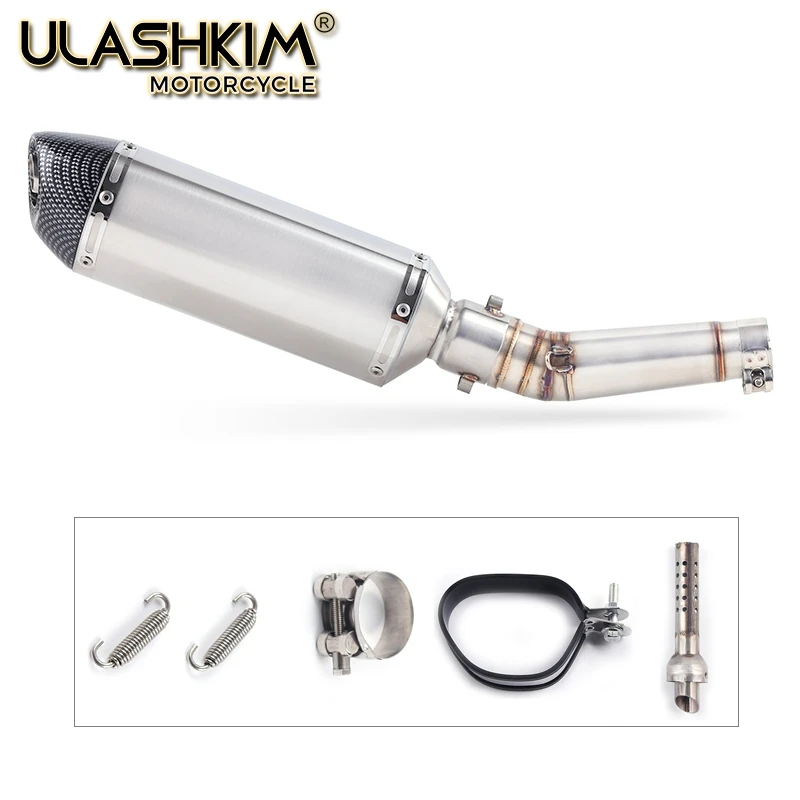 Выхлопная труба глушителя для мотоцикла из углеродного волокна выхлопная без