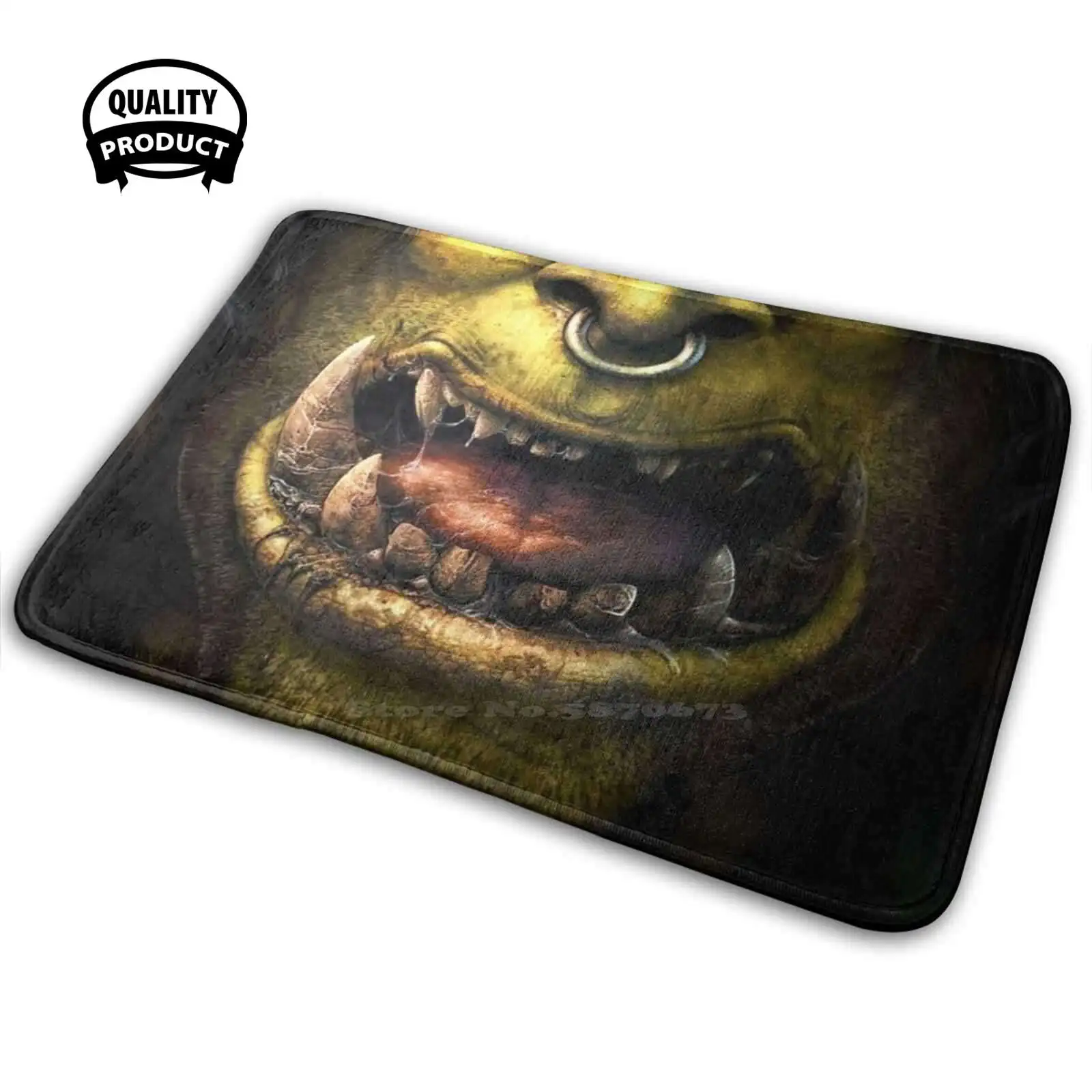 Orc рот 3D мягкий нескользящий коврик ковер подушка войн орриммар Орде фантазия