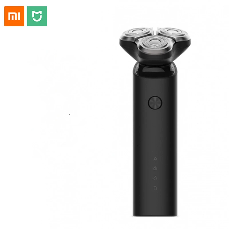 Xiaomi Mijia электробритва для мужчин, перезаряжаемая Гибкая бритва, 3 головки, машина для сухого влажного бритья, триммер для бороды, моющийся, с двойным лезвием