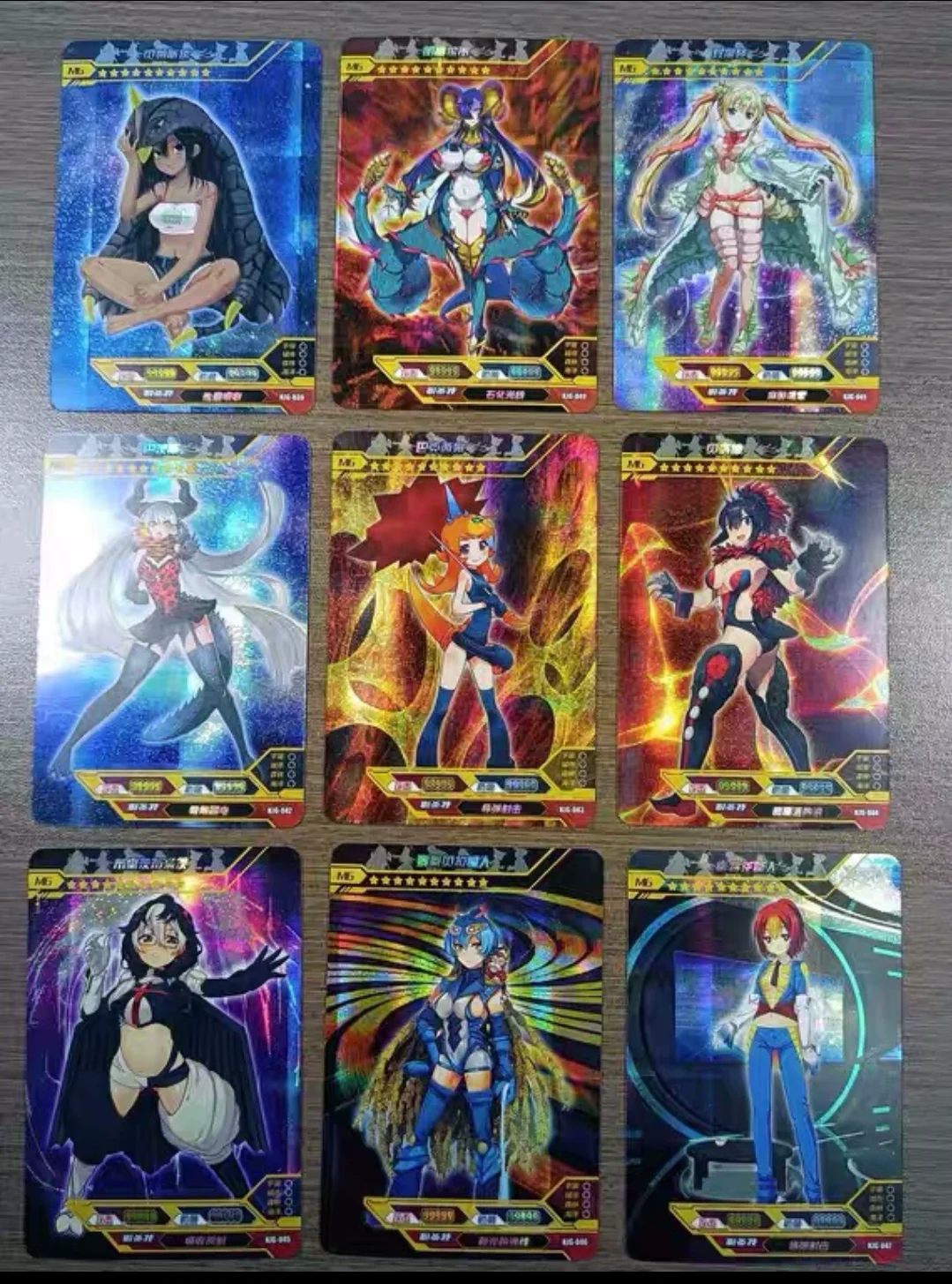 9 piezas, un conjunto de nueve tarjetas Flash de Anime cl&aacute;sico japon&eacute;s, regalos para ni&ntilde;os (autohechos)-0