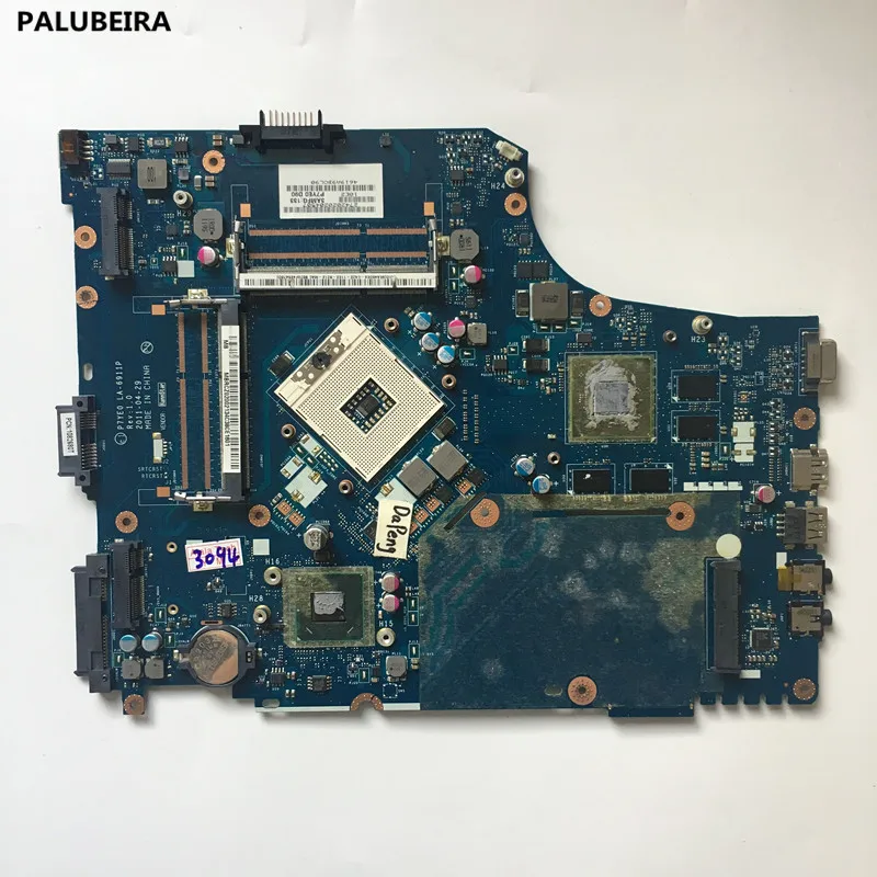 PALUBEIRA для acer aspire 7750 7750G материнская плата ноутбука MBRMK02001 MB. RMK02.001 P7YE0 LA-6911P материнская плата HM65 с 8 чип VGA D